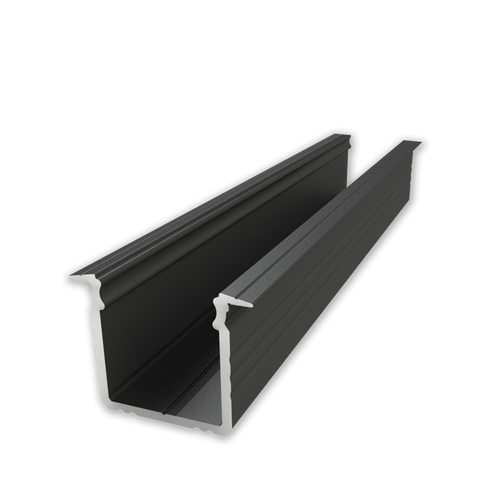 ETLED STRIP PROFIL HØY SORT INNFELT H:15MM L2020MM