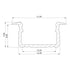 ETLED STRIP PROFIL HVIT INNFELT H:9MM L2020MM