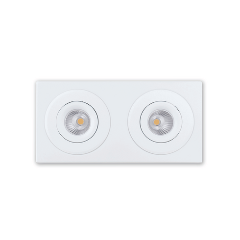 ETLED DECO RAMME 2 HULL HVIT FIRKANT TIL GLOW/DEEP/360