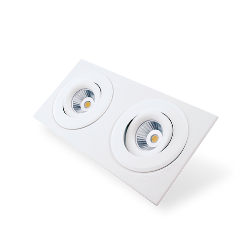 ETLED DECO RAMME 2 HULL HVIT FIRKANT TIL GLOW/DEEP/360