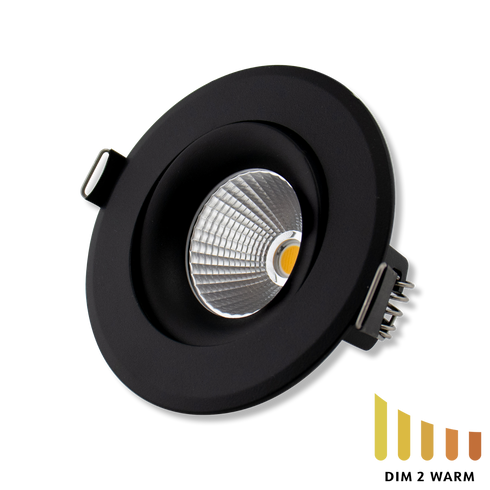 ETLED 360 DimToWarm MATT SORT 2800-2000K 8,6W IP44