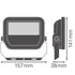 FLOODLIGHT 20 2200lm 830 PS SYM100 BK