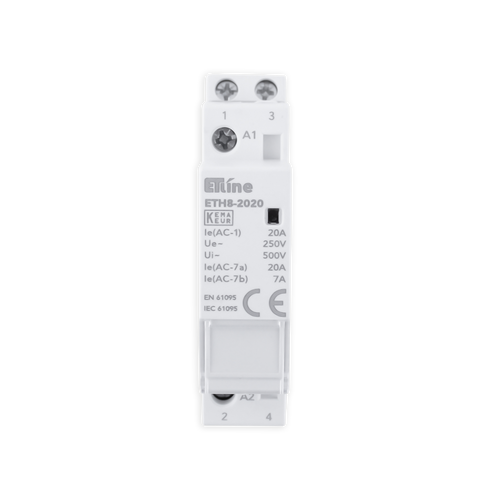 ETLINE MOD.KONTAKTOR 2P 20A 230V 1M 2NO