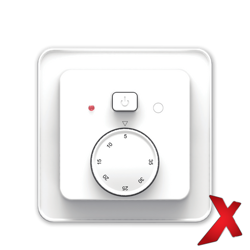 X.ETHEAT TERM/REG ANALOG HVIT 2-POL 16A