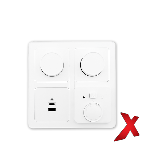 X.ETHEAT TERM/REG ANALOG HVIT 2-POL 16A