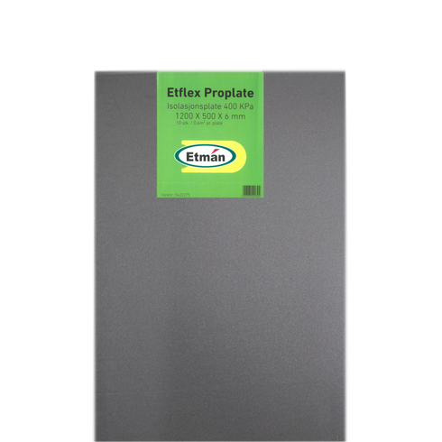 ETHEAT ISOLASJONSPLATE 6MM 1200x500 1200x500