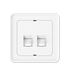 X.DATA DEKSEL 2xRJ45 RETT HVIT DEKSEL / SORT BAKSTYKKE