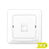 DATA DEKSEL 1xRJ45 RETT SCALA ICE SORT BAKSTYKKE