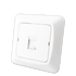 DATA DEKSEL 1xRJ45 RETT SCALA ICE SORT BAKSTYKKE
