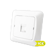 DATA DEKSEL 1xRJ45 RETT SCALA ICE SORT BAKSTYKKE