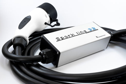 SPARK BLUE 32 Ladekabel - 1x32A - 7,2 kW - CEE (232-6) til Type 2 - Elbilgrossisten