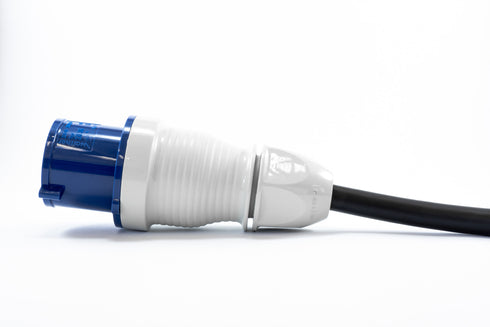 SPARK BLUE 32 Ladekabel - 1x32A - 7,2 kW - Industriplugg 232-6 CEE - Elbilgrossisten