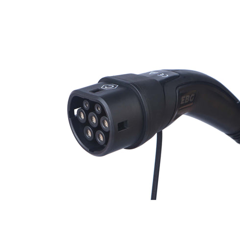 EBG ladekabel - Type 2 plugg mot bilen (hunkjønn) - 32A 3 fase - 22 kW - 5 / 10 meter ladekabel - Elbilgrossisten