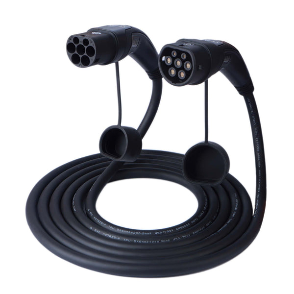 EBG - Type 2 to type 2 - 32A 3-phase - Charging cable to charging station - Elbilgrossisten