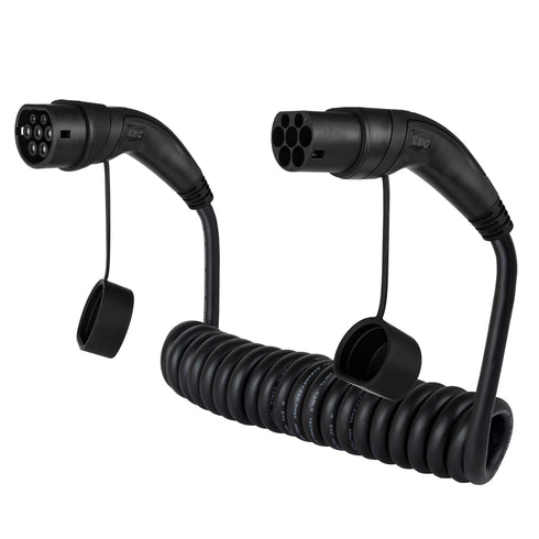 EBG — Type 2 to type 2 charging cable — Spiral cable — 32A 3-phase — 22 kW