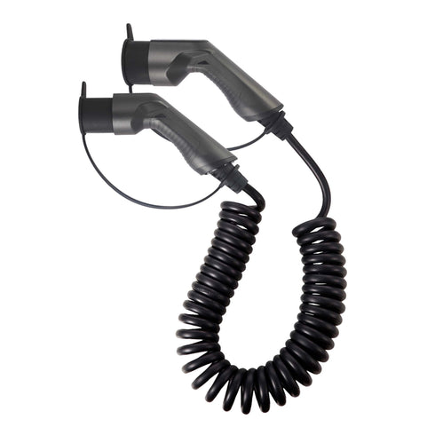EBG - Type 2 til type 2 ladekabel - Spiralkabel - 32A/1-fase - 7,4 kW