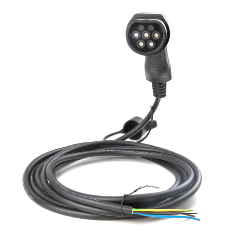 EBG — Pigtail ladekabel med type 2 plugg / støpsel — Elbilgrossisten