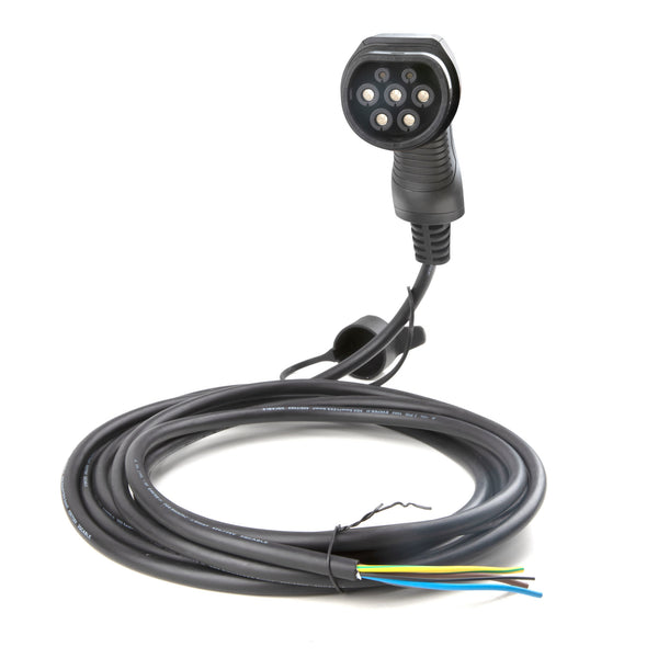 EBG — Pigtail ladekabel med type 2 plugg / støpsel — Elbilgrossisten