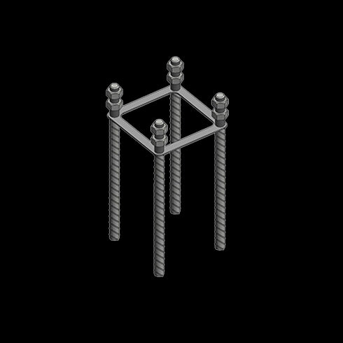 Forankringsramme - 160mm C/C - Elbilgrossisten