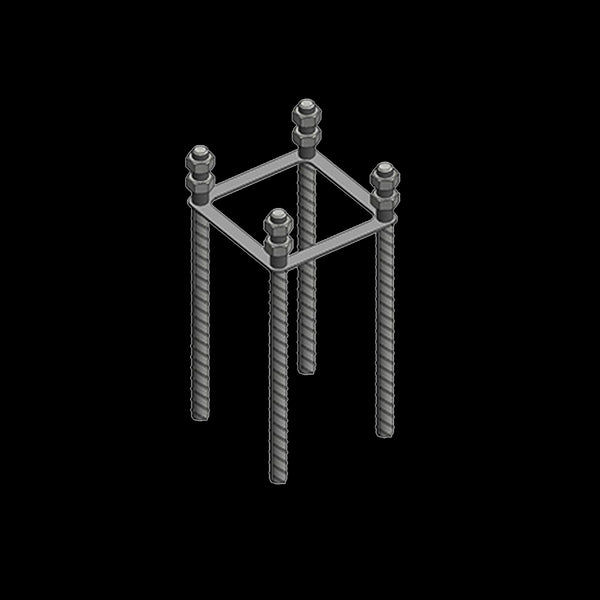 Forankringsramme - 160mm C/C - Elbilgrossisten