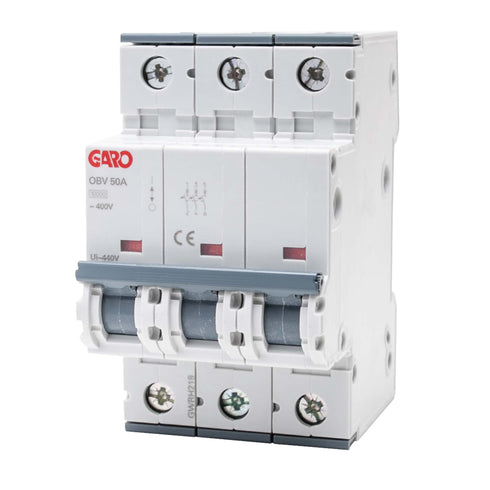 GARO — Overbelastningsvern (OV) — 16A/20A/25A/32A — 10 kA — 3-pol