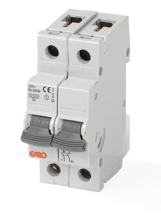 GARO — Automatsikring — 16A/20A/25A/32A/40A — C-KAR — 2-pol