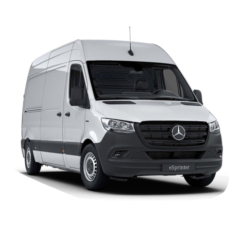 Ladeguiden - Mercedes eSprinter 2021 - Front - Elbilgrossisten