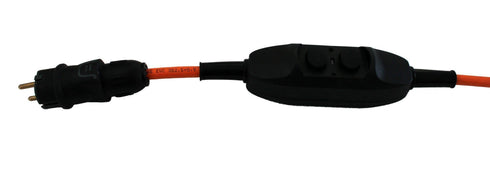 <b>METRON Voltorb - Schuko / Blå CEE til type 2 - justerbar ladekabel 6A/8A/10A/13A/16A - 1-fas</b> - Elbilgrossisten - 7