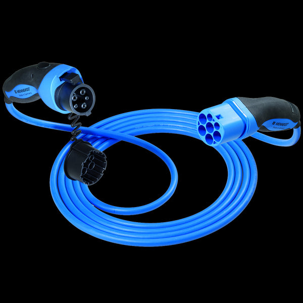 Mennekes® - Type 2 til type 1 ladekabel - 32A / 1-fas - 7,4 kW - Elbilgrossisten