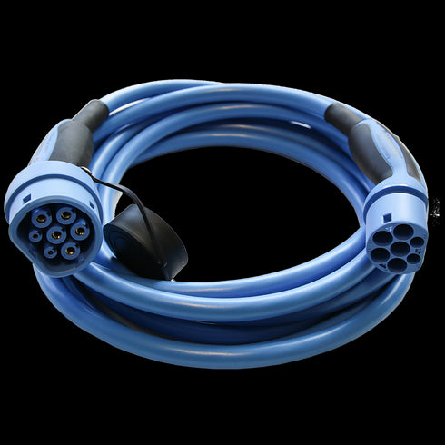 Mennekes® - Type 2 til type 2 ladekabel - 20A / 1-fas - 4,6 kW - Elbilgrossisten