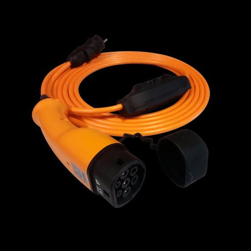 METRON Voltorb — Schuko / Blå CEE til type 2 — justerbar ladekabel 6A/8A/10A/13A/16A — 1-fas — 3,7 kW