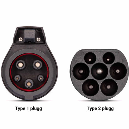 Mode 3 - EBG Type 2 plugg og type 1 plugg- 32A - 1 fase - 7,4 kW - Elbilgrossisten