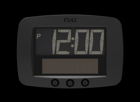 Park Solar Digital Classic - Front - Parkeringsur - P-klokke - Parkeringsklokke - Elbilgrossisten