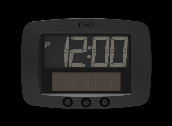 Park Solar Digital Classic - Front - Parkeringsur - P-klokke - Parkeringsklokke - Elbilgrossisten