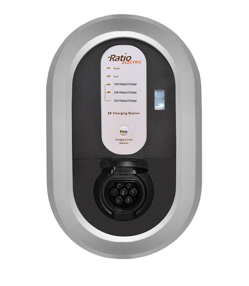 Ratio Home Box - 22kW - 32A/3-fas - Type 2 kontakt - Åpen