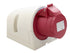 Rød industrikontakt — 16A — 3-fas — 400V — 416-6