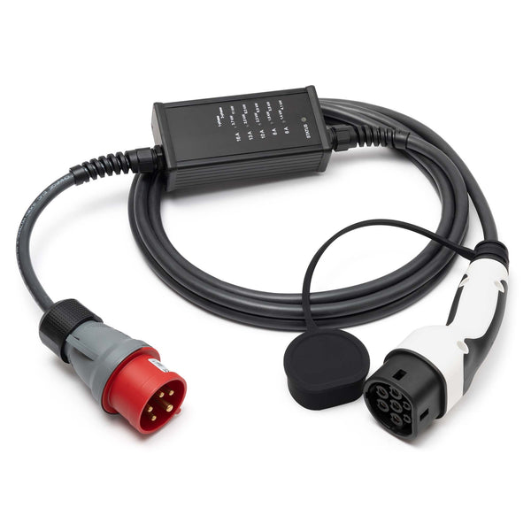 SPARK RED 16 - 16A CEE RED / rød til type 2 ladekabel - Elbilgrossisten