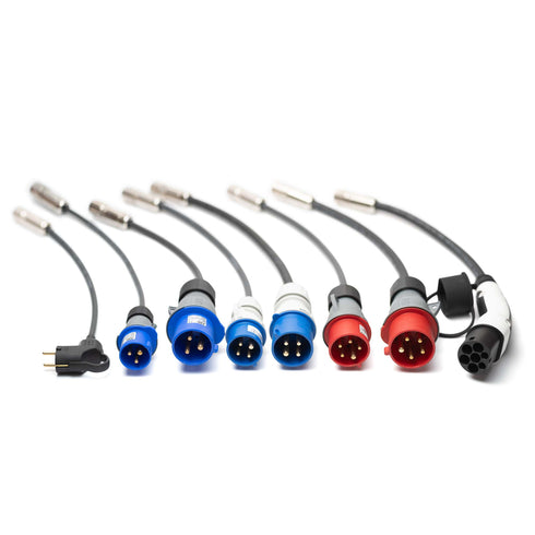 SPARK UNIVERSAL - Medfølgende adaptere - Universal ladekabel - Elbilgrossisten