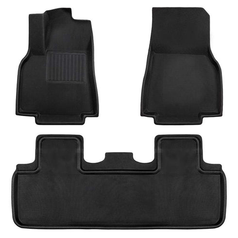 TSLA Floor Mats - TMY - Tesla Model Y - Top - Gulvmatte - Kupematte - Gummimatte - Elbilgrossisten