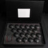 TSLA TM3 - Matt sort - Box - Lug Nut Cover - Hjulmutterkapsler til Tesla Model 3