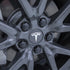 TSLA TM3 - Matt sort - På felg - Lug Nut Cover - Hjulmutter kapsler til Tesla Model 3