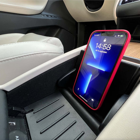 TSLA Wireless Charger — Trådløs lading av mobil og AirPods for Tesla Model S / X