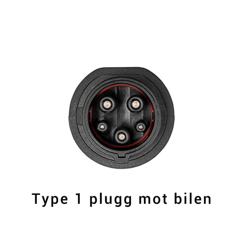 Type 2 til type 1 adapter - 32A - 1-fas - 7,4 kW - Elbilgrossisten