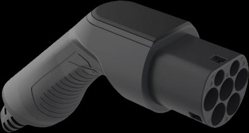 EBG — Type 2 til type 1 ladekabel — Spiralkabel — 32A/1-fase — 7,4 kW - Type 2 støpsel