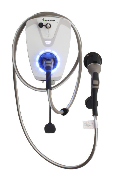 Vinklet støpselholder / pluggholder — Til Type 2 plugg / støpsel