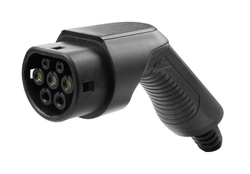 EBG - Type 2 til type 2 ladekabel - Spiralkabel - 32A/1-fase - 7,4 kW - Type 2 hunkjønn