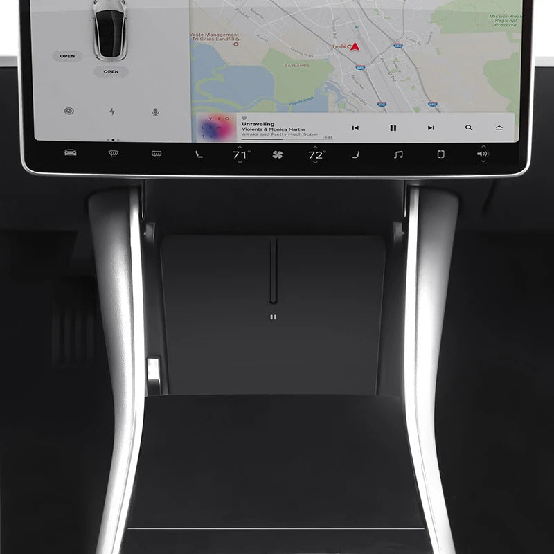 WPC G2 — Docking wireless charging of mobile — Tesla Model 3 — Qi ...